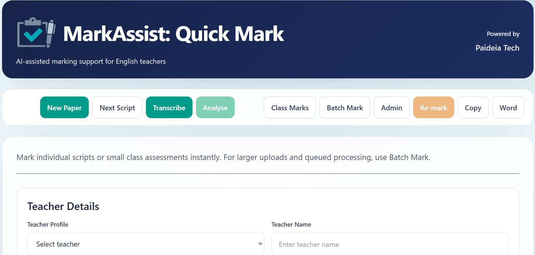 Quick Mark — part 1 of 4